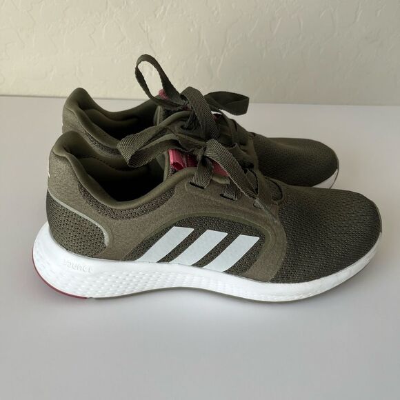 Adidas Edge Lux 5 Lace Up Athletic Running Shoes Green Size Women’s 6 - Picture 3 of 8